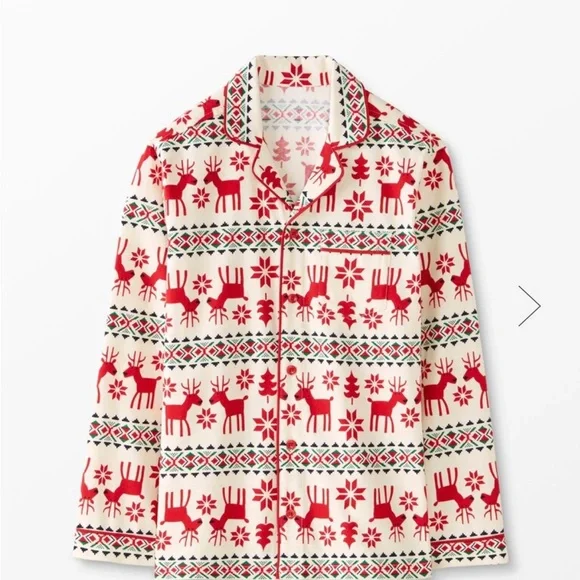 Like New Hanna Andersson Adult unisex reindeer pajamas - Picture 4 of 6